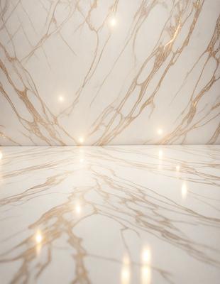 The primary subject of the image is a marble wall with a patterned design. The setting is a room with a white surface, which provides a clean and elegant backdrop. The visual style is a close-up of the marble wall, showcasing its intricate pattern. The colors and mood of the image are predominantly white, giving it a clean and sophisticated appearance.