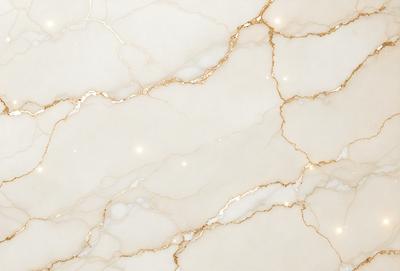 The primary subject of the image is a marble wall with a gold-colored pattern. The setting is a room with a white marble surface, which adds to the elegance of the scene. The visual style is a close-up of the marble wall, showcasing its intricate design. The colors and mood of the image are predominantly white and gold, creating a sense of luxury and sophistication.