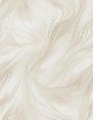 The primary subject of the image is a white and brown marbled wallpaper with a flowery pattern. The setting is a room with a white background, and the visual style is a patterned wallpaper. The colors and mood of the image are predominantly white and brown, creating a warm and inviting atmosphere.