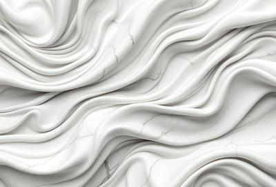 The primary subject of the image is a marble wall with a white and grey color scheme. The setting is a room with a white marble wall as the main focus. The visual style is a close-up of the marble wall, showcasing its texture and details. The colors and mood of the image are predominantly white and grey, giving it a clean and elegant appearance.