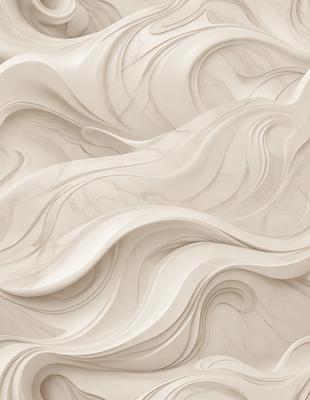 The primary subject of the image is a marble wall with a unique and intricate design. The setting is a room with a white marble wall, which serves as the background. The visual style of the image is a combination of photo and digital art, creating a realistic yet artistic representation of the marble wall. The colors and mood of the image are predominantly white, giving it a clean and elegant appearance.