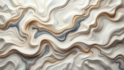 The primary subject of the image is a large, intricate, and textured wall made of paper. The setting is a room with a white background, which highlights the paper wall. The visual style is a combination of digital art and illustration, creating a unique and artistic appearance. The colors and mood of the image are predominantly white, giving it a clean and minimalist feel.