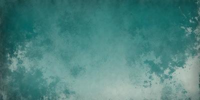 The primary subject of the image is a large, blue, textured wall. The setting is a room with a blue-green background. The visual style is a combination of a photo and a digital art, illustration, or drawing. The dominant colors are blue and green, creating a calm and serene atmosphere.