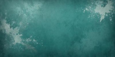 The primary subject of the image is a large, blue wall with a textured surface. The setting is a room with a blue-green color scheme. The visual style is a combination of a photo and a digital art, creating a unique and interesting appearance. The dominant colors are blue and green, giving the room a calm and soothing atmosphere.