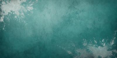 The primary subject of the image is a blue wall with a textured surface. The setting is a room with a blue-green color scheme. The visual style is a combination of a photo and a digital art, illustration, or drawing. The dominant colors are blue and green, creating a calm and soothing atmosphere.