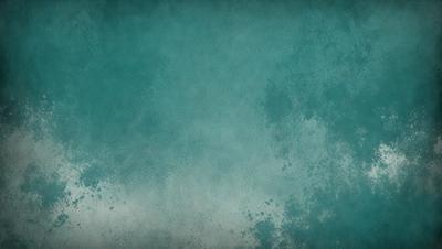 The primary subject of the image is a large, blue, textured wall. The setting is a room with a blue-green color scheme. The visual style is a combination of a photo and a digital art, illustration, or drawing. The dominant colors are blue and green, creating a calm and serene atmosphere.
