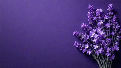 Purple flowers on a purple background.