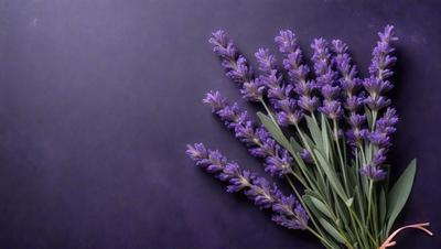 Purple flowers on a purple background.