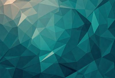 The primary subject of the image is a blue and white geometric pattern. The setting is a blue background, and the visual style is a digital art or illustration. The dominant colors are blue and white, creating a calm and soothing atmosphere.