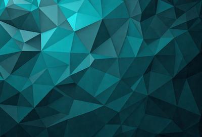 The primary subject of the image is a blue and white geometric pattern. The setting is a dark blue background, which contrasts with the bright blue and white geometric shapes. The visual style is a digital art or illustration, as the pattern is intricate and well-defined. The colors and mood of the image are predominantly blue and white, creating a calm and serene atmosphere.