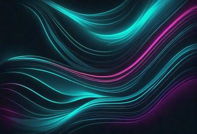 The primary subject of the image is a vibrant, colorful, and abstract design featuring a mix of blue, purple, and pink hues. The setting is a dark background, which contrasts with the bright colors of the design. The visual style appears to be a combination of digital art and illustration, creating a unique and eye-catching pattern. The overall atmosphere is energetic and lively, with the colors and design elements working together to create a captivating and dynamic image.