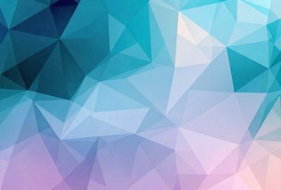The primary subject of the image is a blue and white geometric pattern. The setting is a blue background, and the visual style is a digital art or illustration. The dominant colors are blue and white, creating a calm and soothing atmosphere.