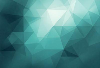The primary subject of the image is a blue and white geometric pattern. The setting is a blue background, and the visual style is a digital art or illustration. The dominant colors are blue and white, creating a calm and soothing atmosphere.