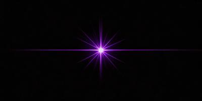 The primary subject of the image is a purple light, which appears to be a star or a bright light source. The setting is a dark background, which contrasts with the purple light. The visual style of the image is a combination of a photo and a digital art, as it captures the purple light in a unique and artistic manner. The colors and mood of the image are predominantly purple, creating a sense of mystery and intrigue.