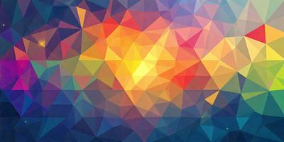 The primary subject of the image is a colorful, geometric pattern. The setting is a blue background, and the visual style appears to be a combination of digital art and illustration. The dominant colors in the image are yellow, orange, and blue, creating a vibrant and lively atmosphere.