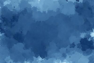 The primary subject of the image is a blue cloudy sky. The setting is a cloudy blue sky with a few white clouds. The visual style is a digital art or illustration, giving the image a unique and artistic appearance. The dominant colors are blue and white, creating a calm and serene atmosphere.