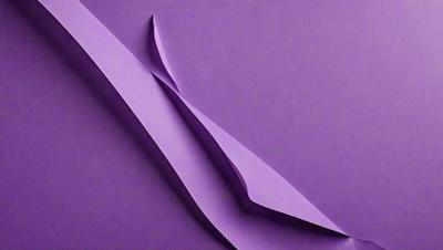 The primary subject of the image is a purple paper cutout of a triangle. The setting is a purple background, which complements the color of the paper cutout. The visual style is a combination of digital art and illustration, as the paper cutout appears to be a digital creation. The colors and mood of the image are predominantly purple, creating a calm and serene atmosphere.