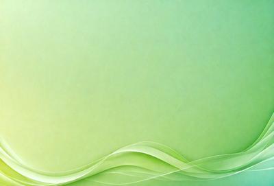 The primary subject of the image is a green background with a wave-like pattern. The setting is a large, open space with a bright green color. The visual style is a combination of a photo and a digital art, illustration, or drawing. The colors and mood are predominantly green, creating a calm and serene atmosphere.