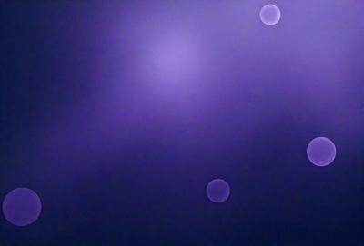 The primary subject of the image is a purple background with two white circles floating in the air. The setting appears to be a dark, starry night, with the two circles being the main focus of the scene. The visual style of the image is a combination of a photo and digital art, creating a unique and captivating atmosphere. The dominant colors in the image are purple and white, with the purple background providing a contrasting backdrop for the two white circles.
