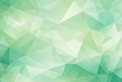 The primary subject of the image is a green geometric pattern, which is the main focus of the image. The setting is a green background, and the visual style is a digital art or illustration. The dominant colors are green and white, creating a calm and soothing atmosphere.
