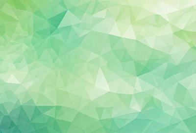 The primary subject of the image is a green background with a pattern of triangles. The setting is a green background, and the visual style is a digital art or illustration. The dominant colors are green and white, creating a calm and soothing atmosphere.