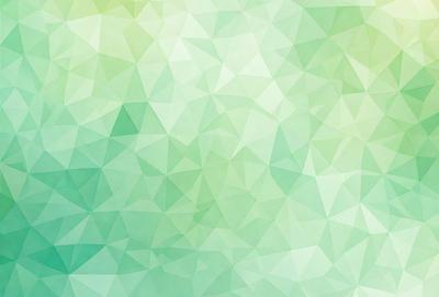 The primary subject of the image is a green geometric pattern, which is the main focus of the image. The setting is a green background, and the visual style is a digital art or illustration. The dominant colors are green and white, creating a calm and soothing atmosphere.