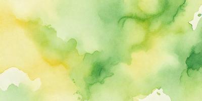 The primary subject of the image is a green and yellow watercolor painting. The setting is a watercolor painting of a green and yellow background. The visual style is a watercolor painting, which gives the image a unique and artistic appearance. The dominant colors are green and yellow, creating a lively and vibrant atmosphere.