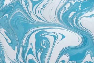 The primary subject of the image is a blue and white swirl pattern, which appears to be a digital art or illustration. The setting is a white surface, possibly a wall or a canvas, with the swirl pattern as the main focus. The visual style suggests that the image is a creative and artistic representation of the swirl pattern. The colors and mood of the image are predominantly blue and white, giving it a clean and modern appearance.