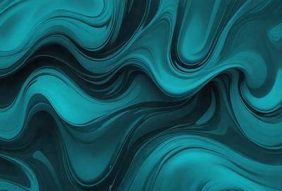 The primary subject of the image is a blue, swirling, and flowing pattern. The setting is a blue background, which complements the vibrant blue color of the pattern. The visual style is a digital art or illustration, as the pattern appears to be a digital creation. The colors and mood of the image are predominantly blue, creating a sense of calmness and tranquility.