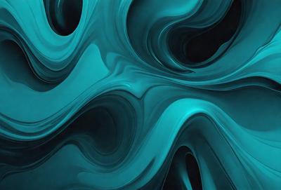 The primary subject of the image is a blue and white swirling pattern, which appears to be a digital art or illustration. The setting is a dark background, which contrasts with the swirling pattern. The visual style is modern and abstract, with a focus on the swirling design. The dominant colors are blue and white, creating a sense of calmness and tranquility.