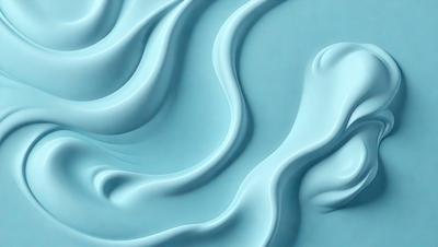 The primary subject of the image is a blue, white, and gray swirl pattern. The setting is a blue background, and the visual style appears to be a digital art or illustration. The dominant colors in the image are blue, white, and gray, creating a calm and soothing atmosphere.