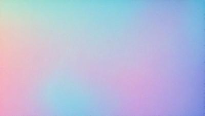 The primary subject of the image is a large, empty, and colorful space. The setting is a white wall, and the visual style is a combination of a photo and digital art. The colors and mood of the image are vibrant and lively, with a predominantly blue and pink color scheme.