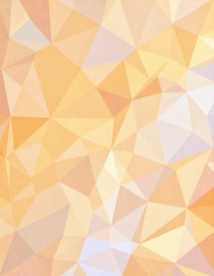 The primary subject of the image is a geometric pattern, featuring a combination of triangles and squares. The setting is a yellow background, which adds warmth and vibrancy to the scene. The visual style is a mix of digital art and illustration, creating a unique and eye-catching design. The dominant colors are yellow and orange, giving the image a cheerful and lively atmosphere.