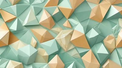 The primary subject of the image is a close-up of a blue and yellow diamond pattern. The setting is a blue and green background, which adds to the visual style. The image is a digital art piece, showcasing the artist's creativity and attention to detail. The colors and mood of the image are vibrant and energetic, with the blue and yellow diamond pattern creating a sense of depth and complexity.