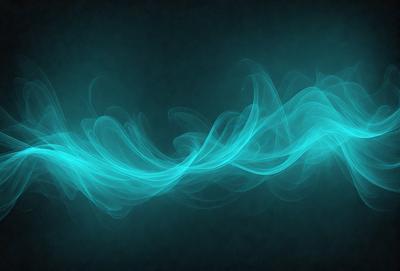 The primary subject of the image is a blue, flowing, and swirling pattern. The setting is a dark blue background, which creates a contrasting and dramatic effect. The visual style is a digital art or illustration, as the pattern appears to be digitally created. The colors and mood of the image are predominantly blue, creating a sense of calmness and tranquility.