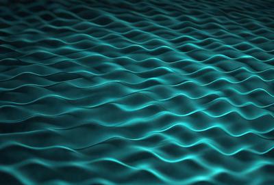 The primary subject of the image is a blue wave pattern, which is the main object, scene, or focus of the image. The setting or background is a blue surface, which adds to the overall atmosphere. The visual style of the image is a digital art or illustration, as it is a pattern or texture that is digitally created. The dominant colors in the image are blue, which gives the image a calm and serene mood.