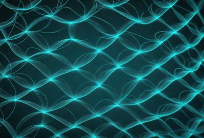 The primary subject of the image is a blue and white patterned background. The setting is a dark background, which contrasts with the blue and white pattern. The visual style is a digital art or illustration, as the pattern appears to be a digital creation. The colors and mood of the image are predominantly blue and white, creating a calm and serene atmosphere.