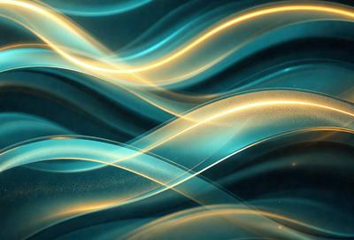 The primary subject of the image is a blue and yellow swirl pattern, which appears to be a digital art or illustration. The setting is a blue background, and the visual style is a combination of digital art and illustration. The dominant colors are blue and yellow, creating a vibrant and lively atmosphere.