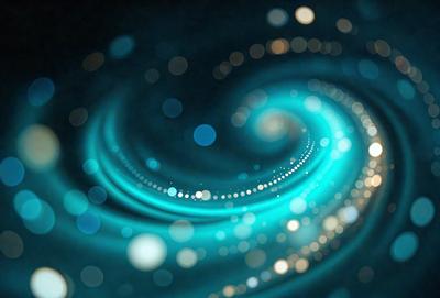The primary subject of the image is a spiral pattern, which is the main object, scene, or focus of the image. The spiral pattern is set against a blue background, creating a visually striking contrast. The image is a digital art piece, showcasing the artist's creativity and skill in designing intricate patterns. The overall atmosphere of the image is vibrant and dynamic, with the blue hues and spiral pattern evoking a sense of movement and energy.
