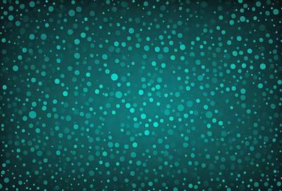 The primary subject of the image is a blue background with a pattern of white dots. The setting appears to be a digital art or illustration, as the dots are arranged in a visually appealing manner. The visual style is a combination of a photo and a digital art, creating a unique and eye-catching design. The colors and mood of the image are predominantly blue and white, giving it a calm and soothing atmosphere.