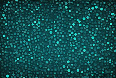 The primary subject of the image is a blue background with a pattern of blue and white dots. The setting is a dark blue background, and the visual style appears to be a digital art or illustration. The colors and mood of the image are predominantly blue and dark, creating a calm and serene atmosphere.