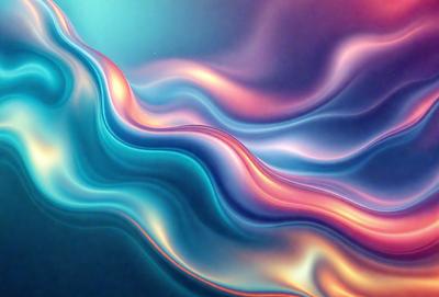 The primary subject of the image is a blue and purple swirl pattern. The setting is a blue background, and the visual style appears to be a digital art or illustration. The dominant colors in the image are blue and purple, creating a calming and soothing atmosphere.