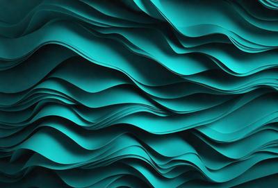 The primary subject of the image is a blue and white patterned wallpaper. The setting is a room with a blue wall, and the visual style is a close-up of the wallpaper. The dominant colors are blue and white, creating a calm and soothing atmosphere.