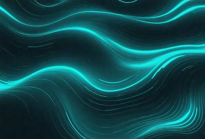 The primary subject of the image is a blue, flowing, and swirling pattern. The setting is a dark background, which contrasts with the vibrant blue color of the pattern. The visual style appears to be a digital art or illustration, as the pattern is intricate and detailed. The colors and mood of the image are predominantly blue, creating a sense of calmness and tranquility.