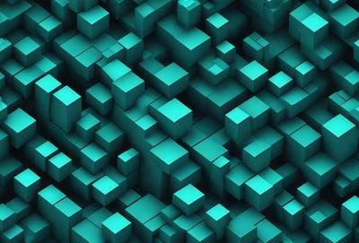 The primary subject of the image is a blue and green patterned background. The setting is a close-up of the pattern, showcasing the intricate design. The visual style is a digital art or illustration, as the pattern appears to be a part of a larger design. The colors and mood of the image are predominantly blue and green, creating a calm and soothing atmosphere.