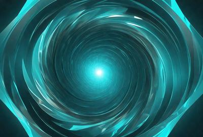 The primary subject of the image is a blue spiral, which appears to be a swirling pattern or a vortex. The setting is a blue background, which complements the blue spiral. The visual style is a digital art or illustration, as the spiral is depicted in a detailed and intricate manner. The colors and mood of the image are predominantly blue, creating a sense of depth and tranquility.