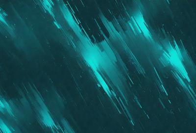 The primary subject of the image is a blue and green background with a pattern of light and dark blue streaks. The setting appears to be a dark blue sky, and the visual style is a digital art or illustration. The colors and mood of the image are predominantly blue and green, creating a calm and serene atmosphere.