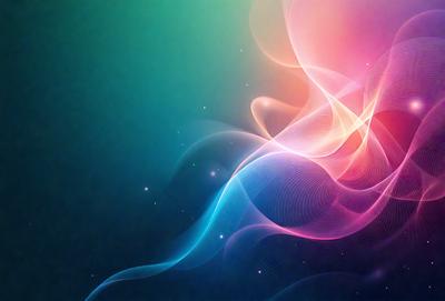 The primary subject of the image is a colorful, swirling, and abstract design. The setting is a blue background, which contrasts with the vibrant colors of the design. The visual style is a combination of digital art and illustration, creating a unique and eye-catching pattern. The dominant colors are pink, blue, and green, giving the image a lively and energetic atmosphere.