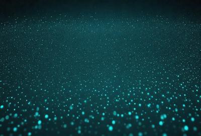 The primary subject of the image is a blue background with a pattern of blue dots. The setting is a dark room, and the visual style appears to be a digital art or illustration. The dominant colors are blue, and the overall atmosphere is calm and serene.