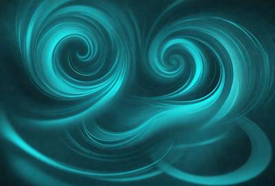 The primary subject of the image is a swirling blue pattern, which appears to be a digital art or illustration. The setting is a dark background, which contrasts with the vibrant blue swirls. The visual style is modern and artistic, with the swirls creating a dynamic and captivating scene. The colors and mood of the image are predominantly blue, creating a sense of calmness and tranquility.